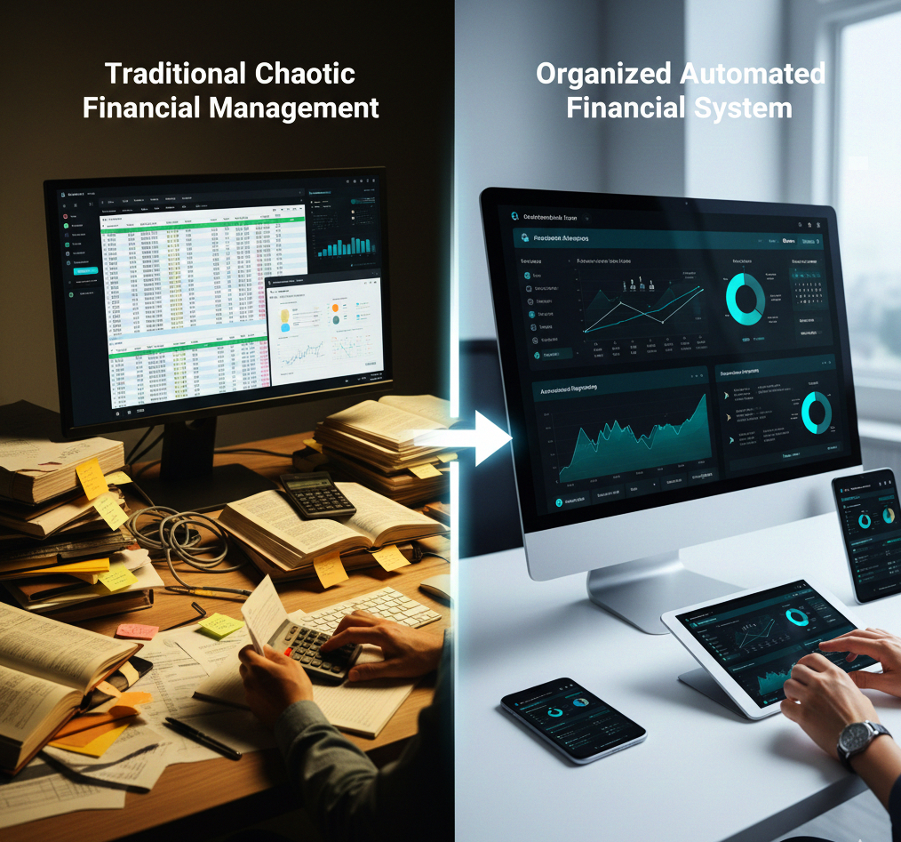 Dashboard de métricas ligadas a planificación financiera para familias en el sector de commodities